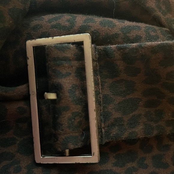 Classiques Entier Leopard Print Trench Coat Size Small - Picture 11 of 12